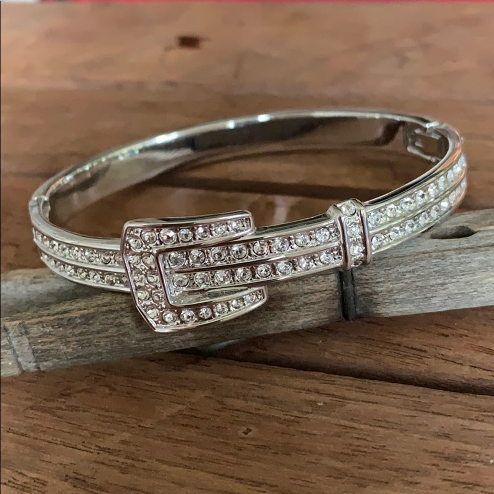 Country Cowgirl Rhinestone Belt Bracelet